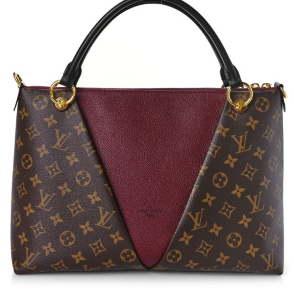 New Louis Vuitton V Tote - Bordeaux Monogram Brand New - Picture 6 of 11